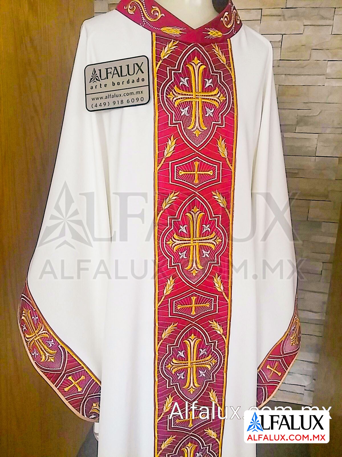 04 IMPERIAL Alfalux Casulla Laterales RojoQuemado  ClloBord 306